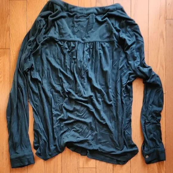 Amour Fert Forest Green Blouse- Women's Size Small - Picture 4 of 5